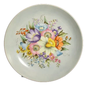 1930s Rosenthal Hand Painted Floral Spray Charger Fruit Bowl