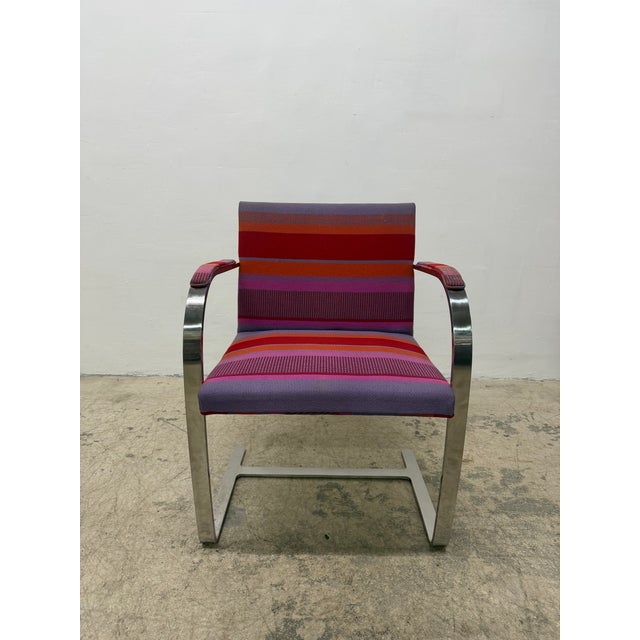 Metal Mies Van Der Rohe Brno Dining Arm Chairs for Treitel Gratz - Set of Six For Sale - Image 7 of 14