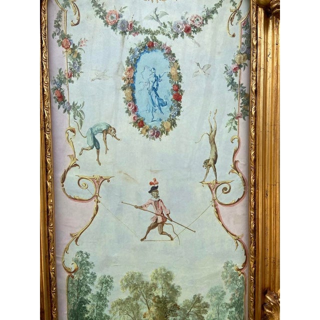 1970s French Louis XVI Gold Beech Wall Artwork Framed - 1 Piece For Sale - Image 11 of 13