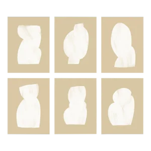 Abstract Figure Giclee Prints - Set of 6
