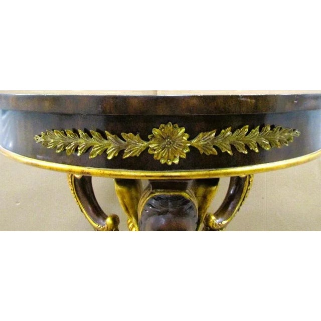Maitland-Smith Egyptian Revival Dining Table With Winged Creatures Claw Feet 1980s For Sale - Image 9 of 18