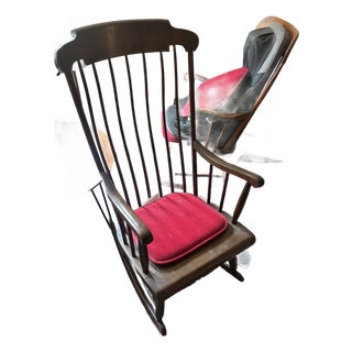 Mid 19th Century Nichols & Stone Windsor Rocking Chair For Sale