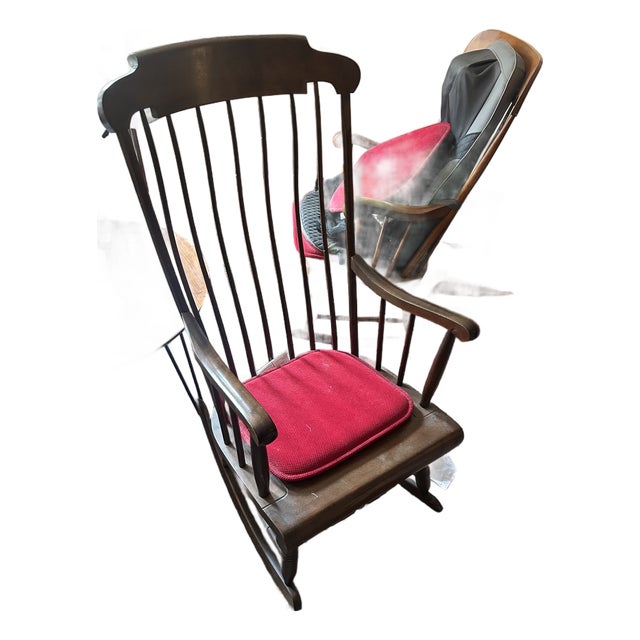 Mid 19th Century Nichols & Stone Windsor Rocking Chair For Sale