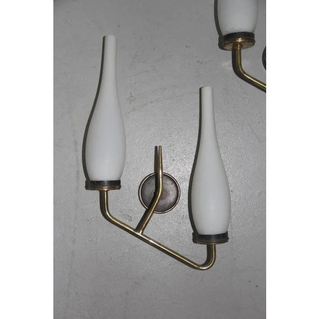 Mid-Century Italian Minimalist Sconces, 1950s, Set of 2 For Sale - Image 4 of 8