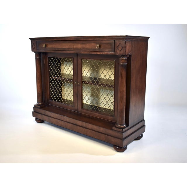Wood 1990s English Regency Bookcase Cabinet by John-Richard, Mahogany For Sale - Image 7 of 12