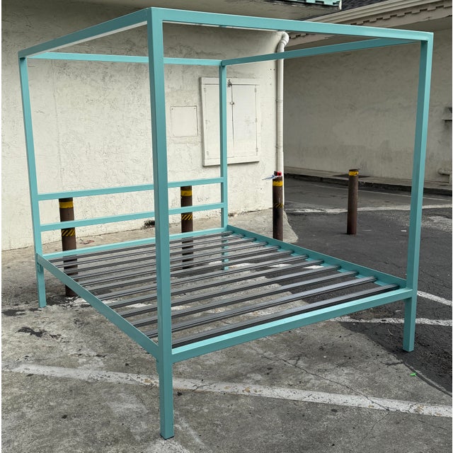 Design Plus Gallery presents a California King Size Architecture Canopy Bed Frame from Room & Board. Strength and scale...