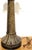 Late 20th Century Pair of British Colonial Style Bronze Palm Tree Lamps with Carved Tribal Motifs For Sale - Image 10 of 12