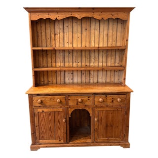 19th Century English Pine Dresser For Sale