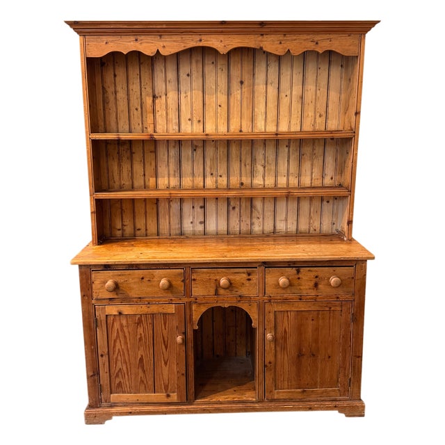 19th Century English Pine Dresser For Sale