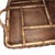Brown Large Bamboo and Woven Rattan Serving Tray With Five (5) Sections & Two Handles 15" X 18" For Sale - Image 8 of 11