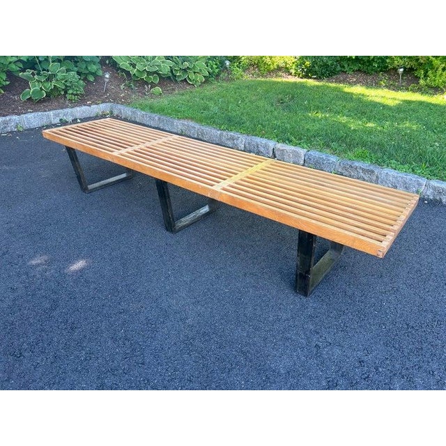 George Nelson for Howard Miller Extra Long Slat Bench For Sale - Image 16 of 18