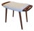 Danish Teak Stool with Shaped Handles, 1960s For Sale