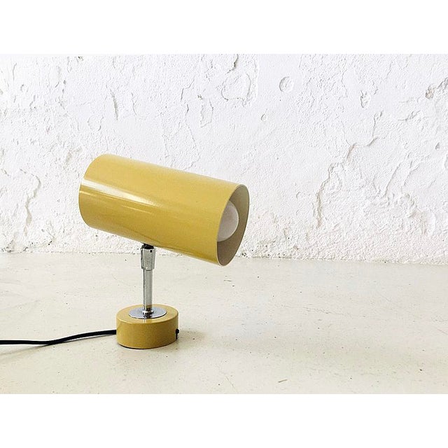 Modern Adjustable Mustard Metal Spotlight, 1970s For Sale - Image 3 of 5