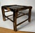 Boho Chic Bamboo Black Painted Distressed Low Riser/Plant Stand For Sale - Image 9 of 10