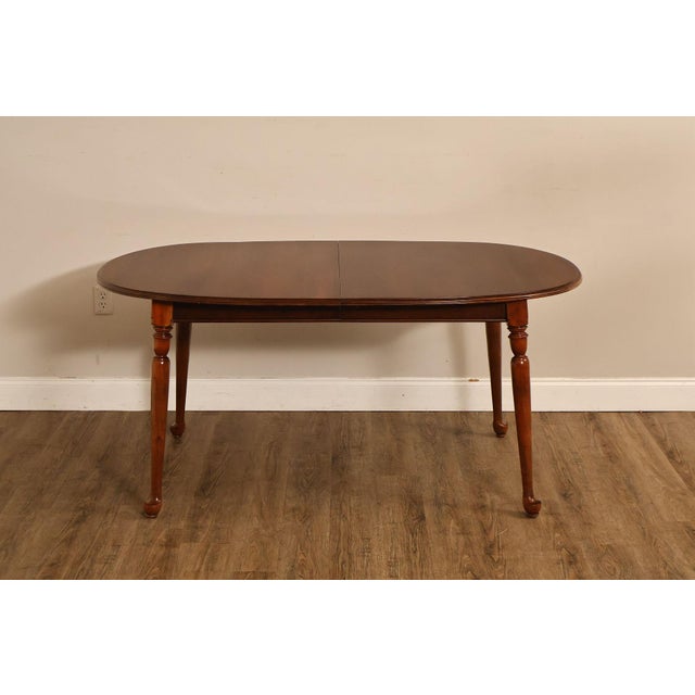 Ethan Allen Georgian Court Vintage Traditional Cherry Dining Table For Sale - Image 18 of 18