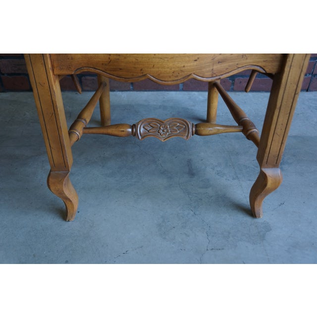 Drexel Heritage Country French Ladder Back Rush Seat Dining Chairs