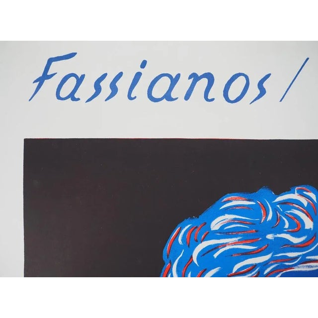 Alekos Fassianos, Thinker with a Watch (Fiac1978), Original Lithograph For Sale - Image 6 of 8