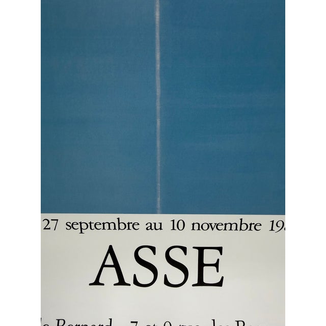Contemporary Exhibition Poster by Geneviève Asse, France, 1980s For Sale - Image 3 of 9