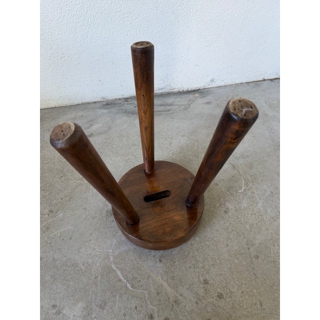 Oak Tripod Shepherds Stool, 1960s For Sale - Image 13 of 14