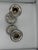 Striking pair of antique sterling silver candlesticks executed in a richly ornamented Baroque Revival style. Each...