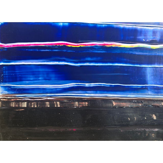 Contemporary Abstract Seascape — Original Oil Painting by Diane Grant | Color Field For Sale - Image 6 of 7