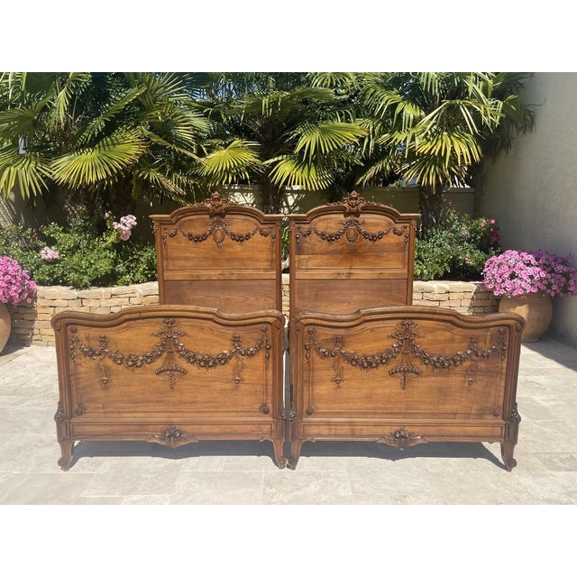 Period: 19th century Style: Louis 15th - Transition Condition: Good condition Material: Wallnut "Pair Of Louis XV/louis...
