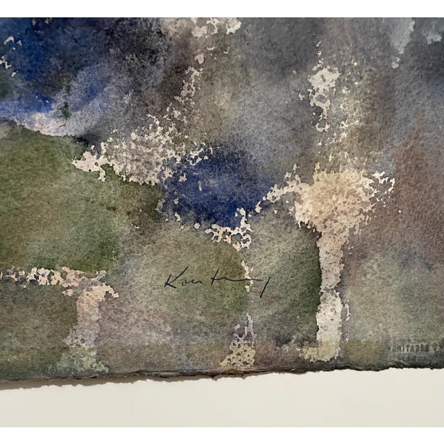 American Pawel Kontny, Modernist Abstract Expressionist Watercolor Painting Bauhaus Weimar Pawel Kontny For Sale - Image 3 of 5
