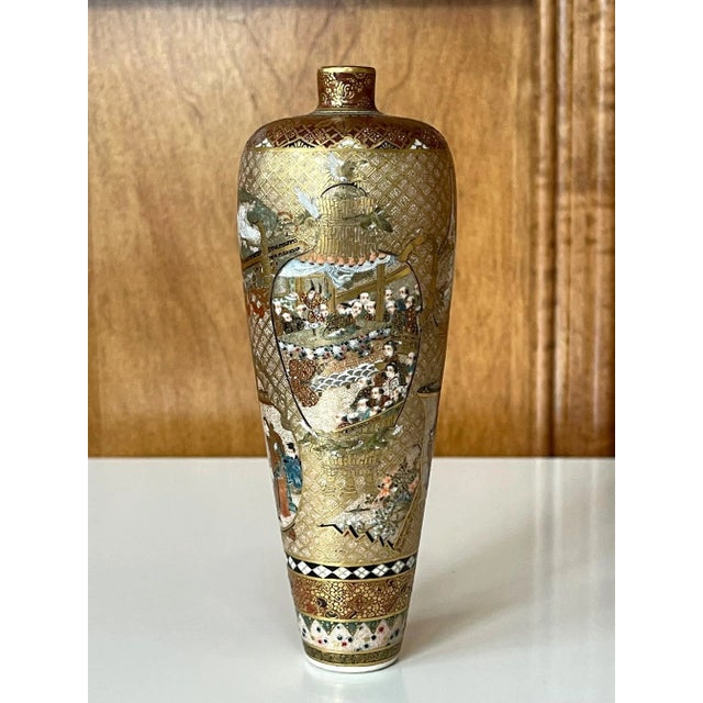 Japanese Seikozan Satsuma Vase For Sale - Image 12 of 13