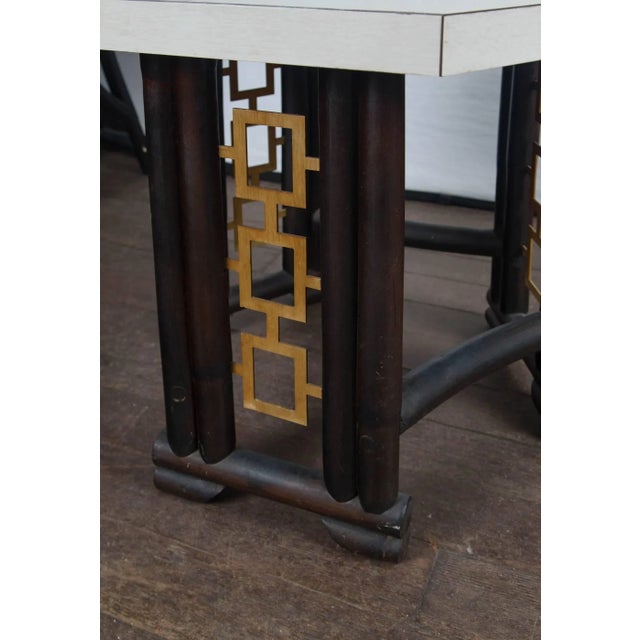 1950s Vintage James Mont Style Asian Modern Side Table For Sale In New York - Image 6 of 11