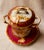 Late 19th Century Antique Limoges Elite Works Porcelain Covered Condensed Milk Holder For Sale - Image 5 of 13