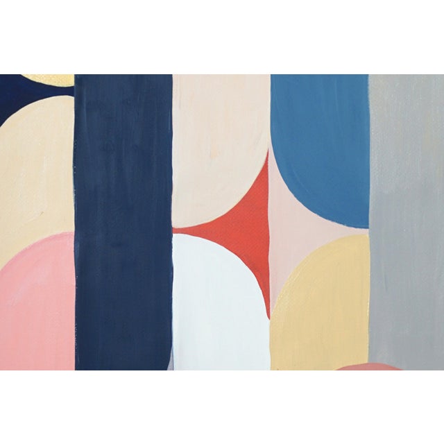 2026, Art Deco Painting Triptych, Slippery Slope, Acrylic Paint on Watercolor Paper, Pastel Pattens by Natalia Roman For Sale - Image 11 of 11