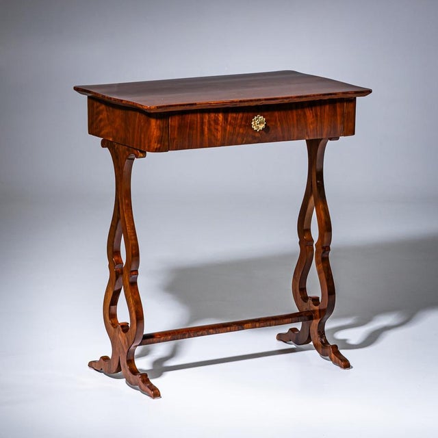 Wood Biedermeier Sewing Table, 1840 For Sale - Image 7 of 7