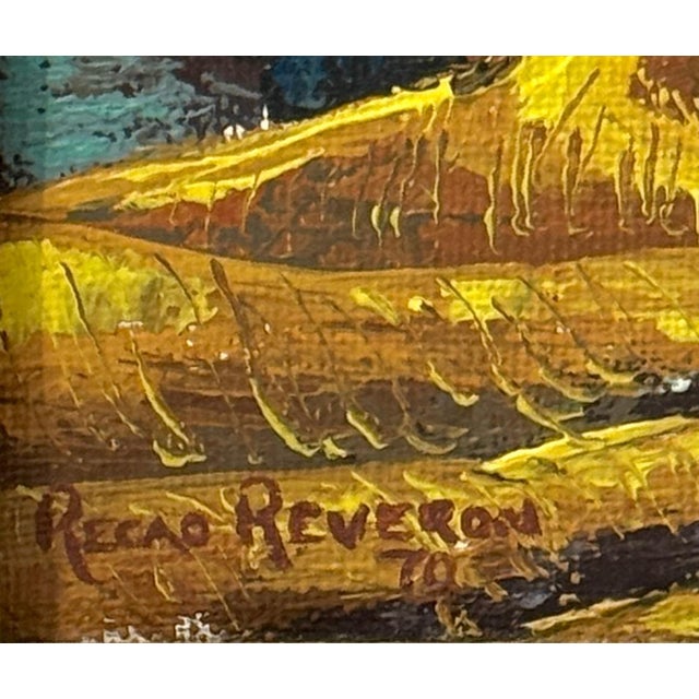 R. Recao Reverón Jr. ‘The Fishermen’ 1970 — Coastal Beach Seascape For Sale In West Palm - Image 6 of 11