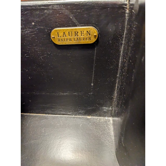 Vintage Ralph Lauren Tortoiseshell Ebonized Bachelor's Chest of Drawers Rare 2000's For Sale - Image 12 of 12