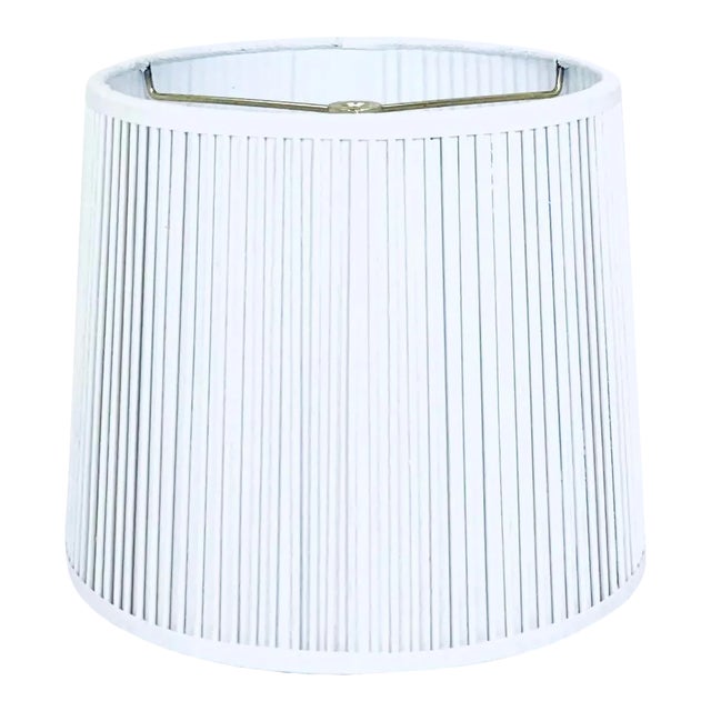 Retro Drum Stick Shade in Solid White, 14" For Sale
