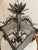 French Country Square Pewter Finish Metal Pendant Ceiling LIght For Sale - Image 11 of 12