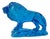 Blue Lead Crystal Lion by Princess House, 2015 For Sale