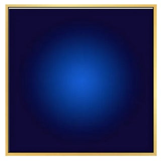 Gold Framed Cobalt Halo Print by Alejandro Franseschini For Sale