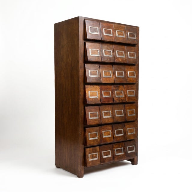 1950s Vintage 24-Drawer Cabinet, 1950s For Sale - Image 5 of 12