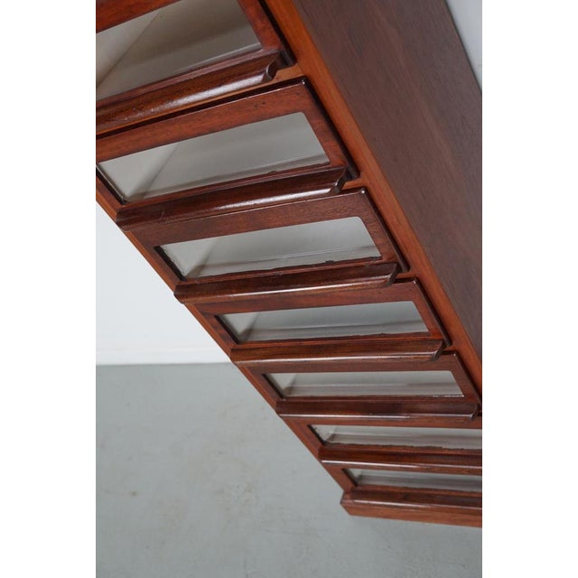 Vintage Dutch Hardwood Haberdashery Shop Cabinet, 1930s For Sale - Image 3 of 18