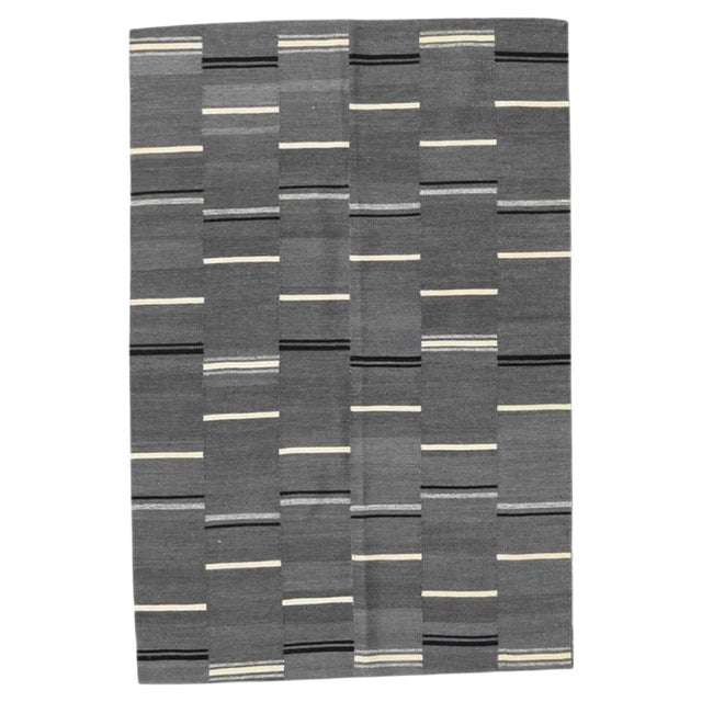 Tribal Style Handwoven Flat Kilim Rug For Sale
