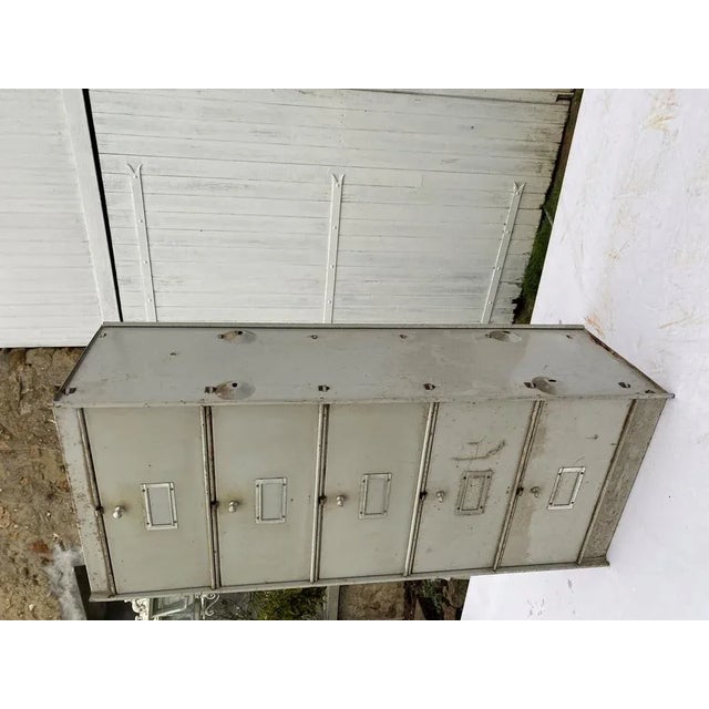 Industrial Cabinet in Metal, 1950 For Sale - Image 10 of 12