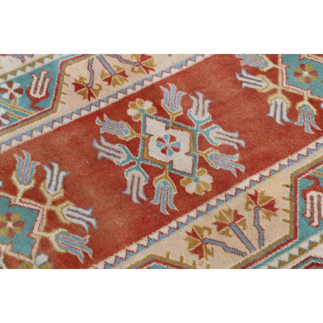 1970s Boho Style Handmade Cream Milas Area Rug For Sale In Sacramento - Image 6 of 12
