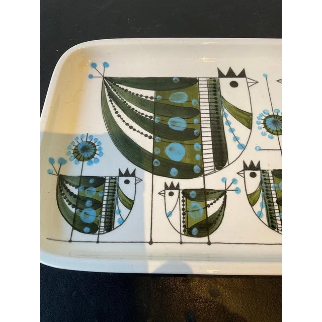 1960s 1960s Rorstrand Chicken Ovenware Platter For Sale - Image 5 of 10