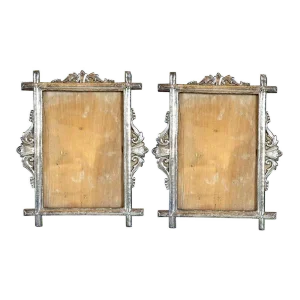 19th Century Indo-Portuguese Silver Frames - A Pair
