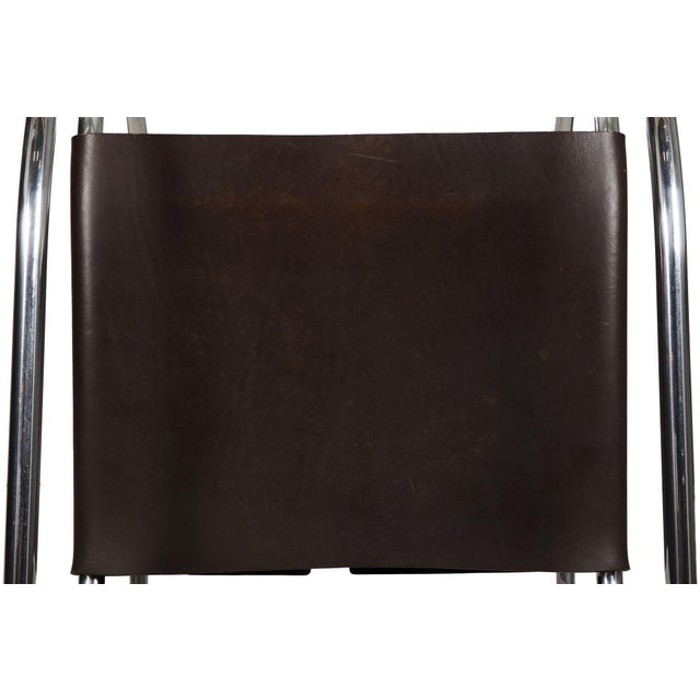 Pair of Vintage 1970s Mies Van Der Rohe Mr20 Leather and Chrome Armchairs For Sale - Image 9 of 18