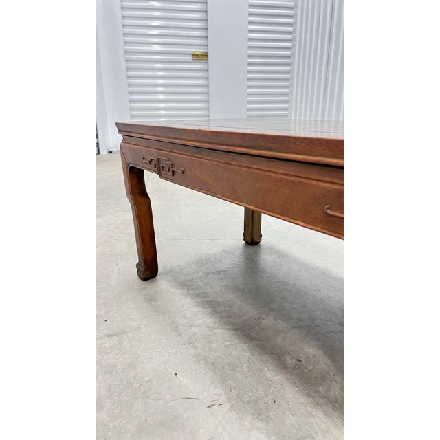 Asian Mid 20th Century Rectangular Elmwood Ming Style Low Coffee Table For Sale - Image 3 of 8