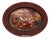Large Hand-Painted Wall Charger Plate Depicting Roman Battle with Semi Nude Sabine Woman, 1866 For Sale