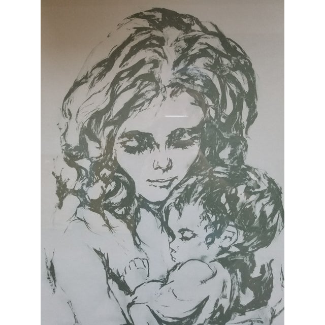 Vintage MidCentury "The Gift of Life" Hyacinthe Kuller Framed