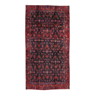 Pasargad Home Vintage Lori Navy Wool Area Rug, 4' 9'' X 9' 2'' For Sale